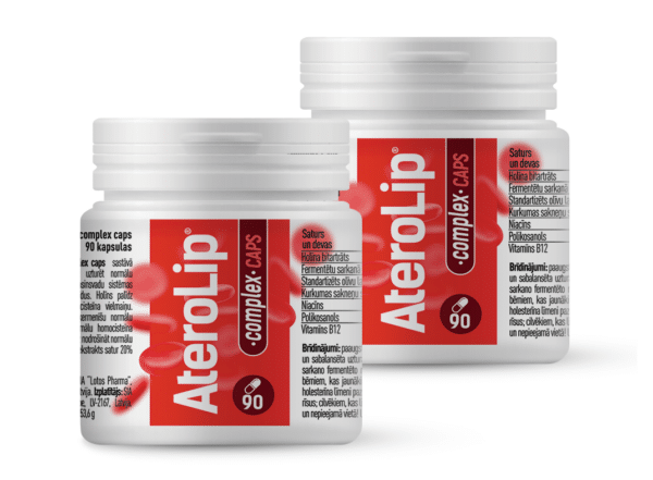 2x AteroLip Complex Caps, 90 kapsulas - 6 mēnešu kurss